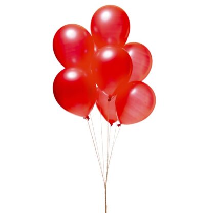 Big bouquet with red balloons