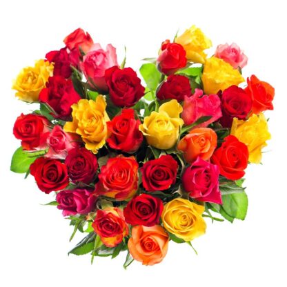 Corazón con Rosas