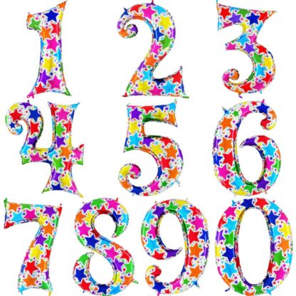 Colored numbers with large Helium (102cm)