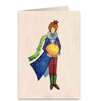 Tarjeta de madera Little prince