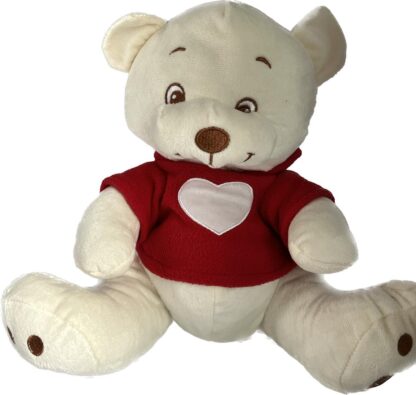 Oso blanco jersey rojo 25cm