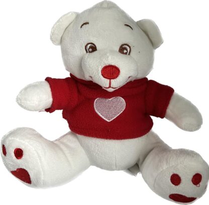 Oso blanco jersey rojo 20cm