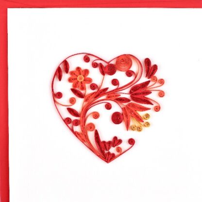 Tarjeta Flower Heart PQ025